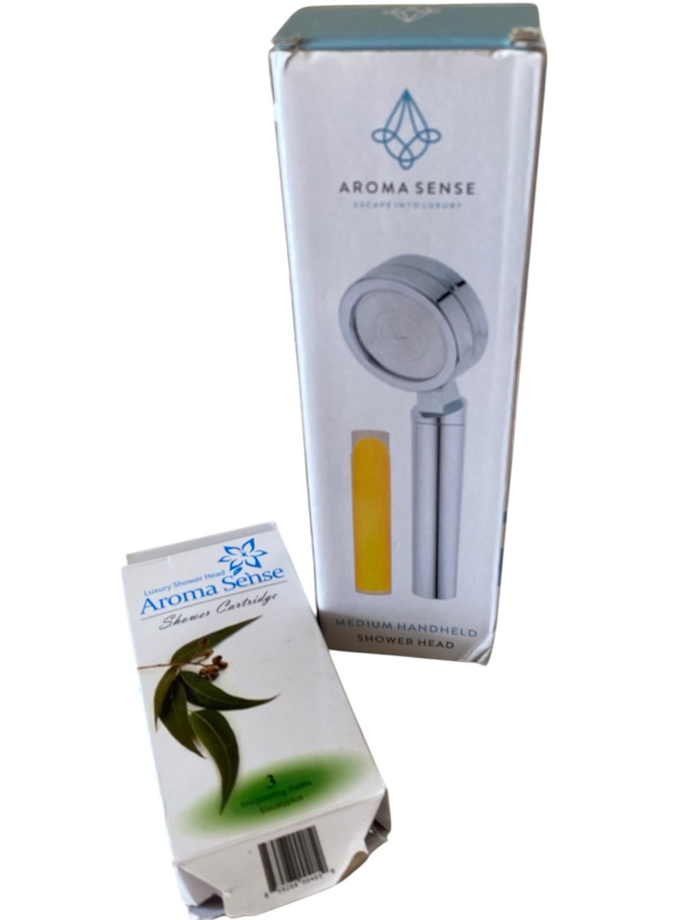 Aroma Sense Handheld Shower Head Medium Eucalyptus Refills Filter Korean Spa